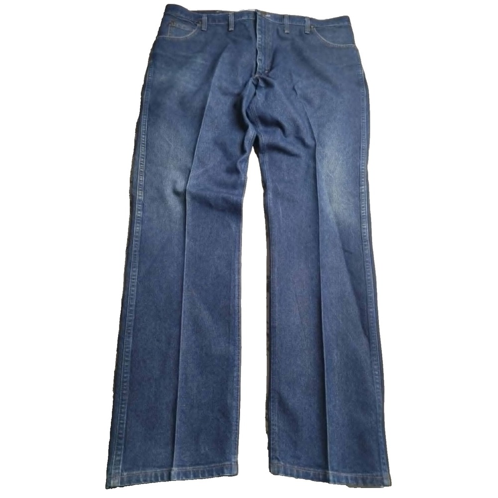 Wrangler 47MWZ Denim Jeans Men's 44x36 100% Cotton Western Cowboy